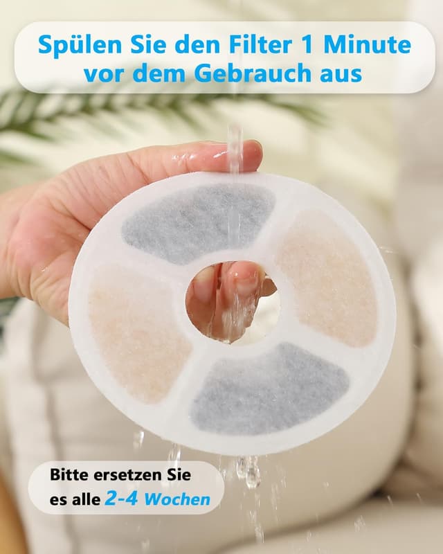 Thumbnail 4 de PewinGo Katzenbrunnen Filter Rund 6er-Pack ⛲