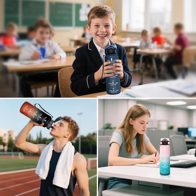 Thumbnail 6 de Mulbijeo Botella Agua 500ML a Prueba de Fugas