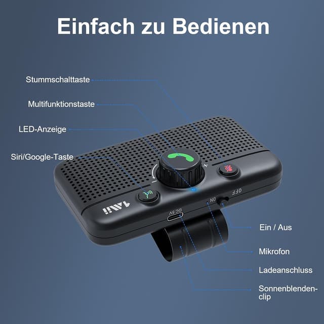 Thumbnail 6 de 1Mii MK02 Bluetooth 5.3 Freisprecheinrichtung 35 H