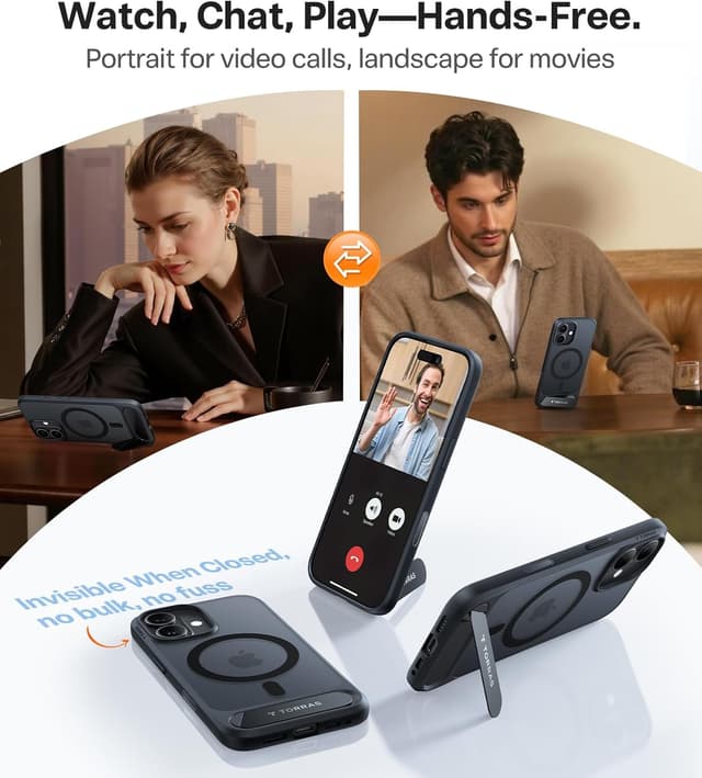 Detalle de iPhone 17 case stand 19N MagSafe titanium