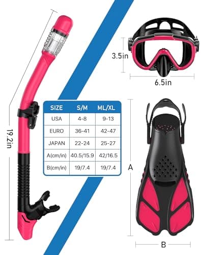 Thumbnail 5 de Ubekezele 4-in-1 Snorkel Set with Panoramic Mask 🤿