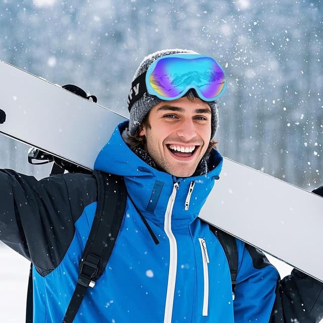 Thumbnail 6 de SPEEDEVE Occhiali da Sci Maschera da Snowboard OTG con protezione UV e anti-nebbia