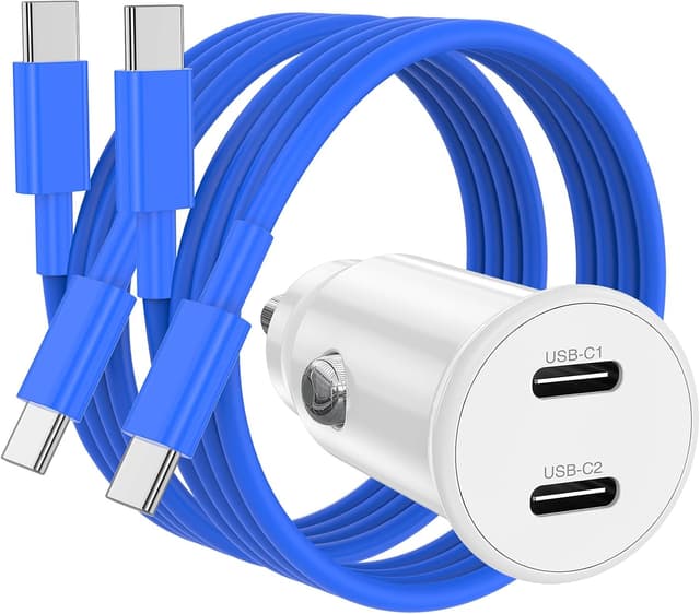 Thumbnail 6 de USB-C & USB-A 40W Dual Port Car Charger with Cables for iPhone 17/16/15 Pro Max, iPad, Samsung & More