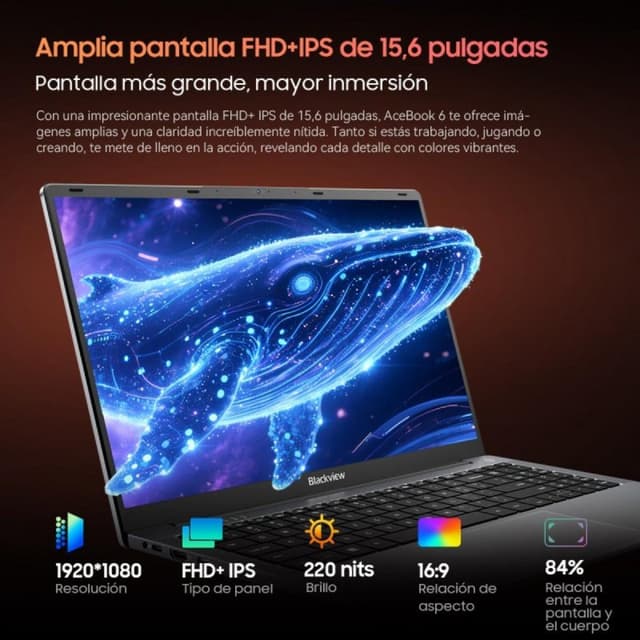 Thumbnail 2 de Blackview AceBook 6 15.6" portátil Intel N150
