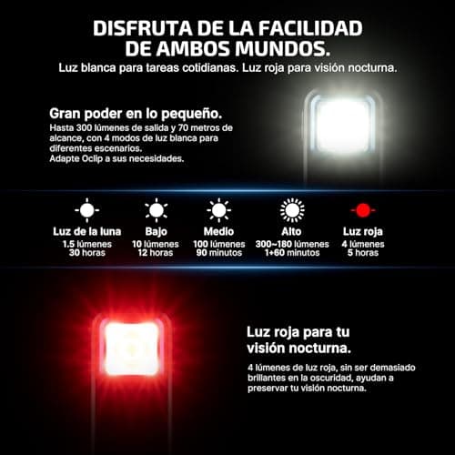 Thumbnail 1 de OLIGHT Oclip Linterna EDC recargable 300 lm