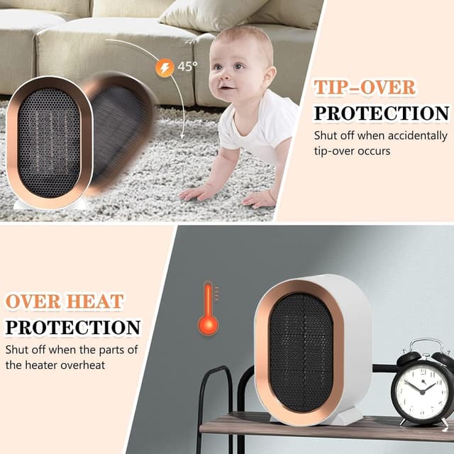 Thumbnail 3 de Stufetta Elettrica 1200W Termoventilatore per Bagno