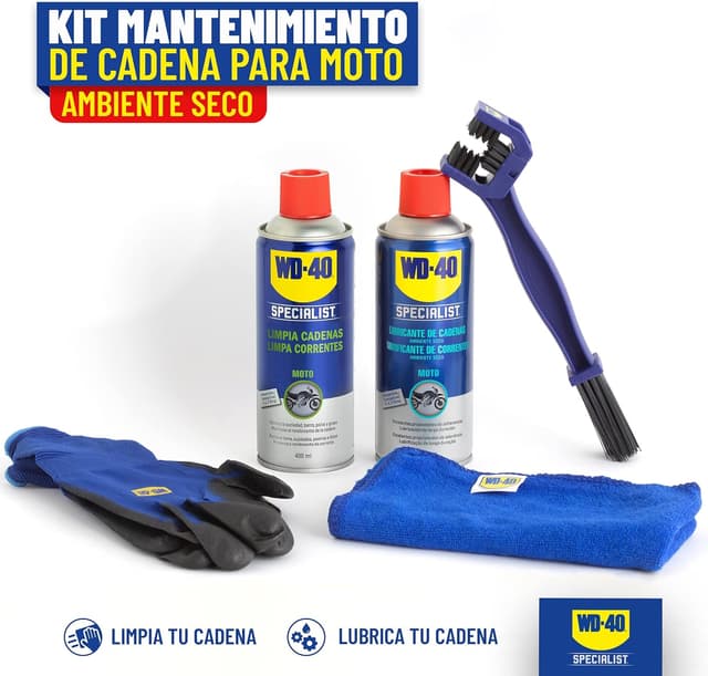 Detalle 2 de WD-40 Specialist Kit Mantenimiento Cadena Moto