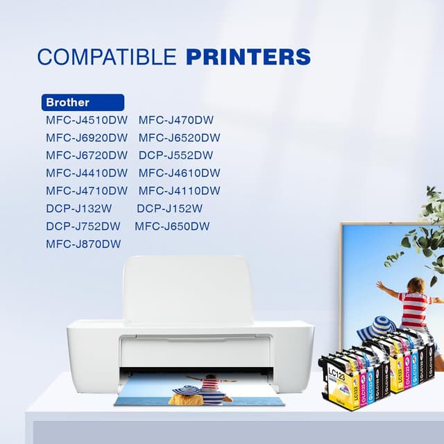 Detalle 2 de KINGWAY LC123 ink cartridges 10-pack (compatible replacements for Brother LC123)