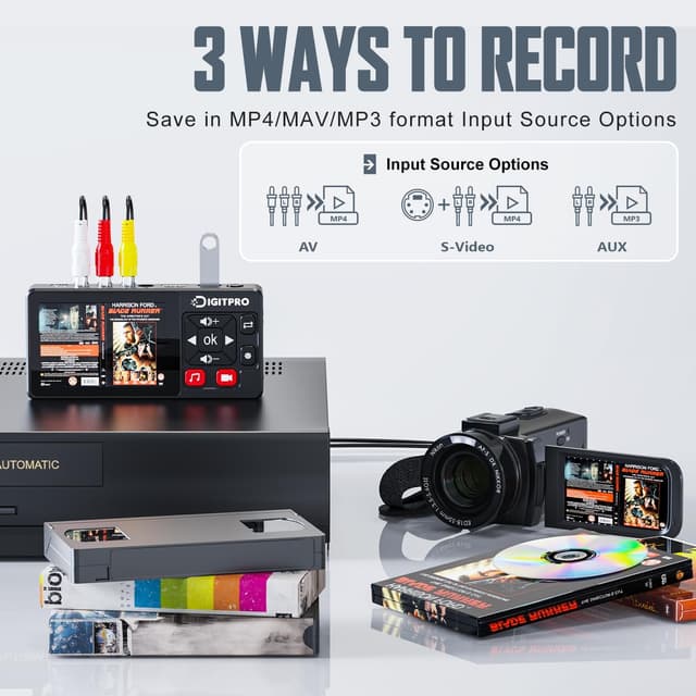 Thumbnail 1 de VHS to Digital Converter 2.0 — video capture device