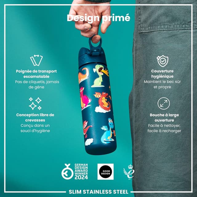 Thumbnail 5 de Ion8 Gourde Inox LĂ©ger 600 ml đ„€