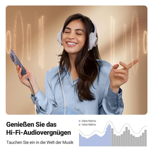 Thumbnail 2 de UGREEN USB C Kopfhörer Adapter DAC