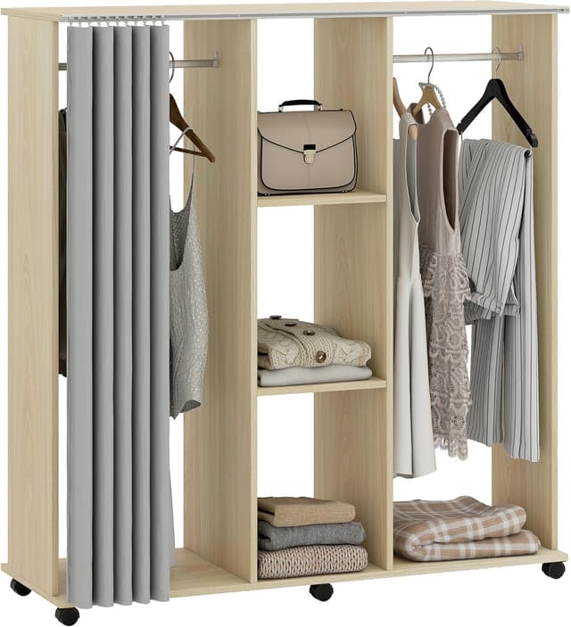 Imagen de HOMCOM Armoire penderie 120 x 40 x 128 cm en OfertitasTOP