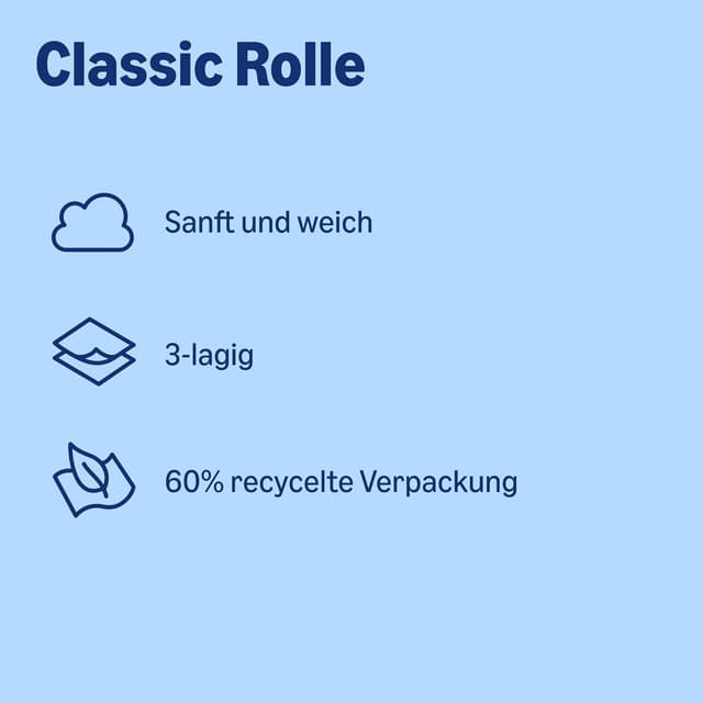 Detalle de by Amazon Classic Toilettenpapier 3-lagig, 20 Rollen (200 Blatt je Rolle) – FSC-zertifiziert