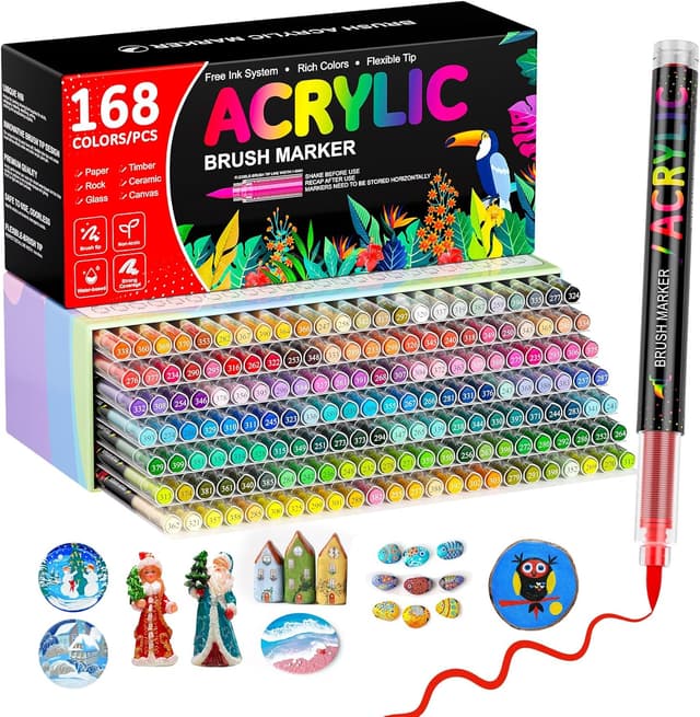 Imagen de Feutres acryliques 168 couleurs Sonlaryin en OfertitasTOP