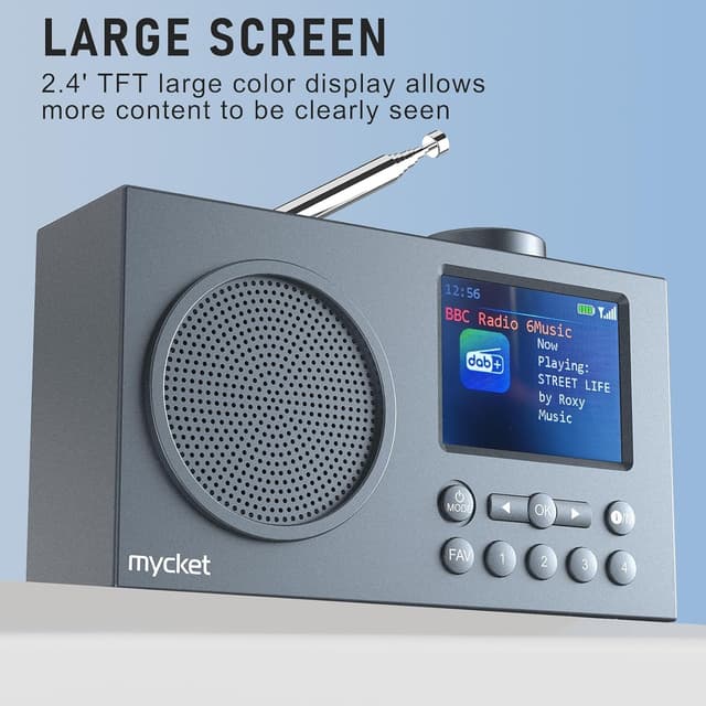 Detalle de Mycket Radio DAB+ portable 2,4 pouces