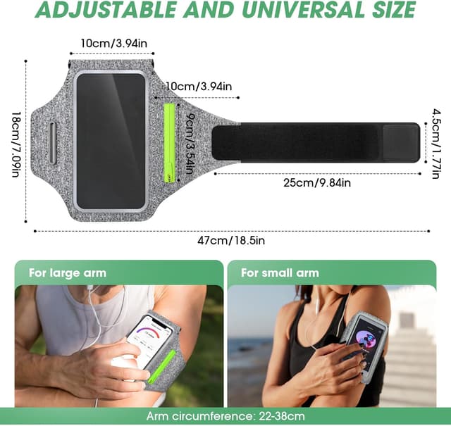 Detalle 2 de GlasFlength Brazalete Deportivo Universal para móvil