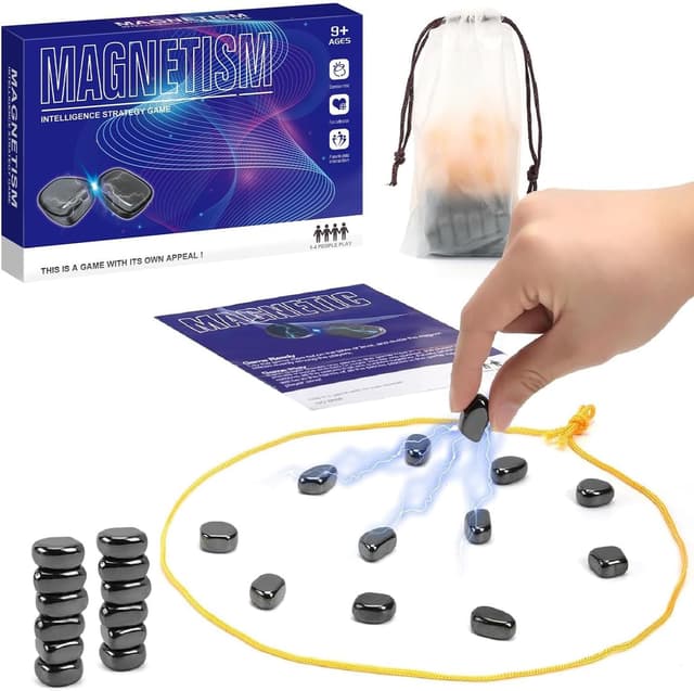 Detalle de HOKYYCC Magnetspiel: tragbares magnetisches Schachspiel für Familie, Camping & Reisen