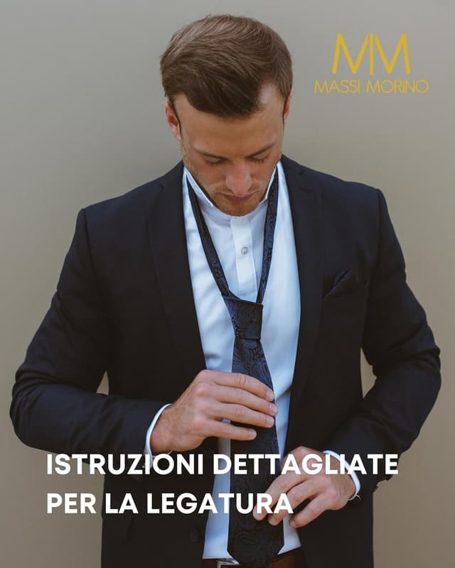 Thumbnail 3 de Massi Morino Cravatta elegante 5 in 1 con set regalo