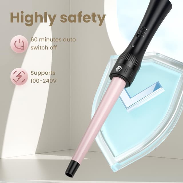 Thumbnail 6 de 5-in-1 Hair Curling Wand 10–32mm with LCD