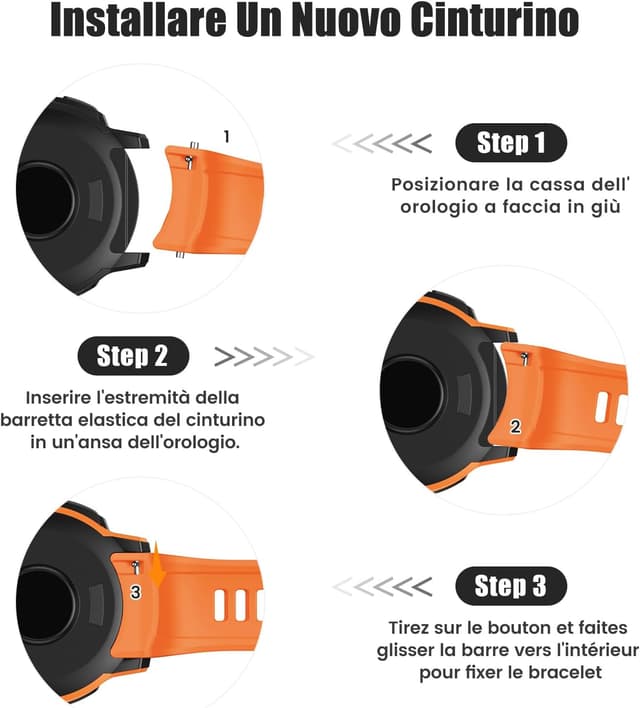 Detalle de ANBEST Cinturino Garmin Instinct 2X 180-215 mm