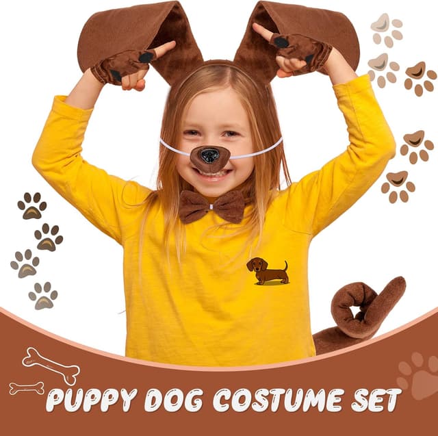 Thumbnail 1 de 5 Piece Puppy Dog Costume Set