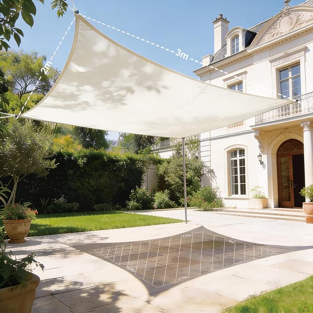 Detalle de HAIKUS Sonnensegel 2 x 3 m wasserdicht