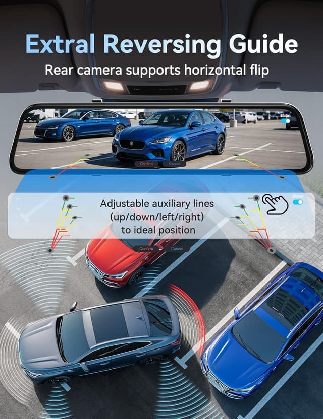 Thumbnail 6 de 2026 Ultrawide 13” 4K Rear View Mirror Camera with CarPlay & Android Auto, 5.8GHz WiFi, 64GB Card Included