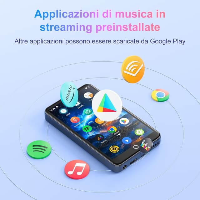 Thumbnail 1 de MECHEN Lettore MP3 MP4 touchscreen 4 pollici