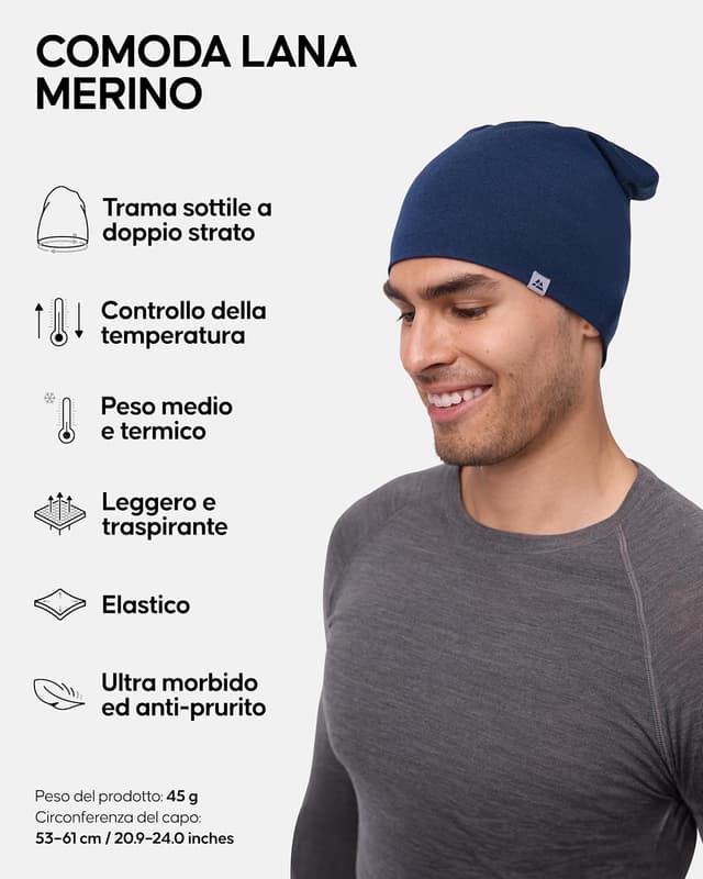 Detalle 2 de DANISH ENDURANCE Cappello Lana Merino Berretto