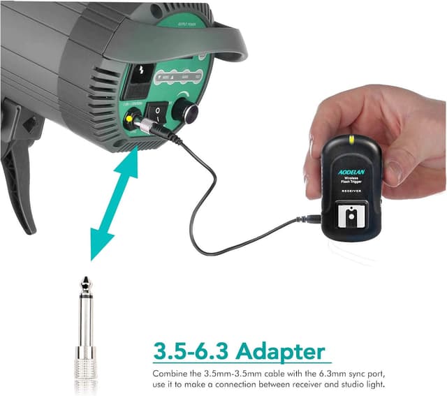 Thumbnail 4 de AODELAN Kabelloser Blitzauslöser-Set 200 m Reichweite