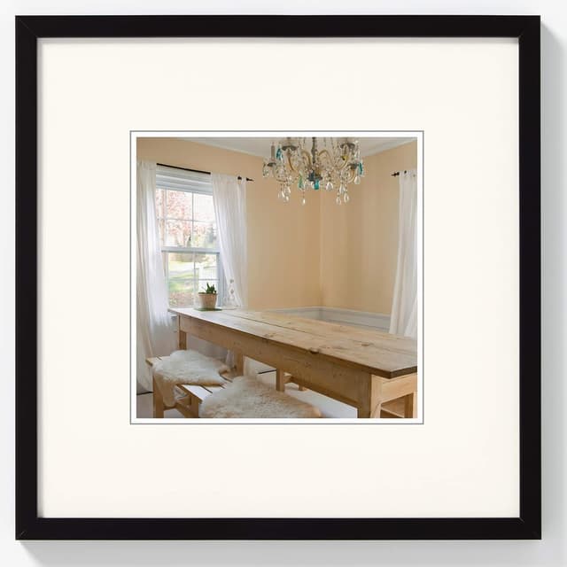 Detalle de Walther Design Cadre photo noir en bois 20 x 20 cm Peppers (BP020B)