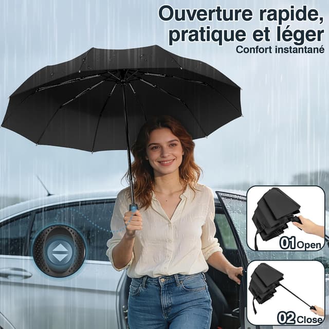 Thumbnail 5 de ZOMAKE parapluie compact coupe-vent 32 cm