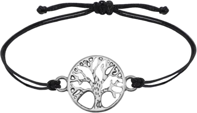 Detalle de Selfmade Jewelry Armband „Lebensbaum“ Gold – Handmade Glücksarmband mit Anhänger