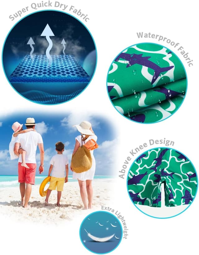 Detalle 2 de MaaMgic Kleine Jungen Badeshorts Schnelltrocknend