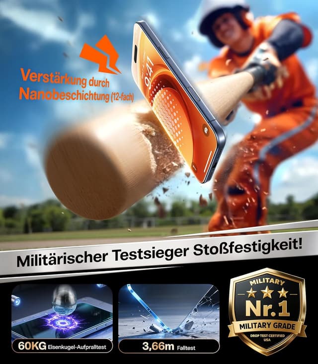 Detalle de TORRAS iPhone 17 Air Panzerglas 2 Stück