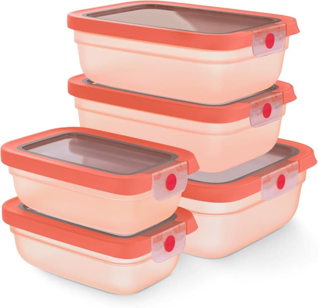 Detalle de Emsa oneClick N1231000 – lot de 5 boîtes de conservation hermétiques à fermeture en un clic