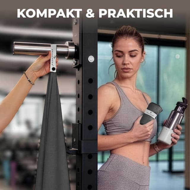 Detalle 1 de ZENACROSS ZENACROSS Sporthandtuch Mikrofaser Set 5