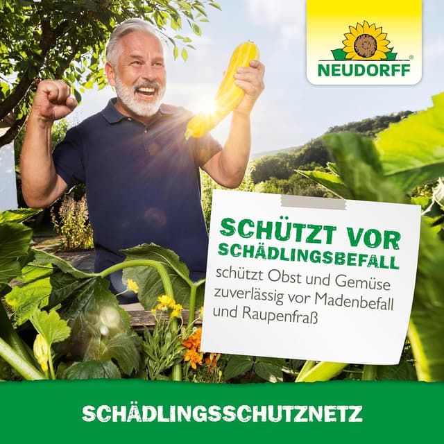 Detalle de Filet de protection contre les parasites Neudorff pour légumes et plate-bandes surélevées