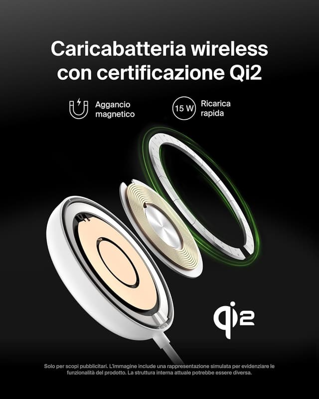 Thumbnail 1 de Belkin Tappetino di ricarica wireless magnetica 15 W