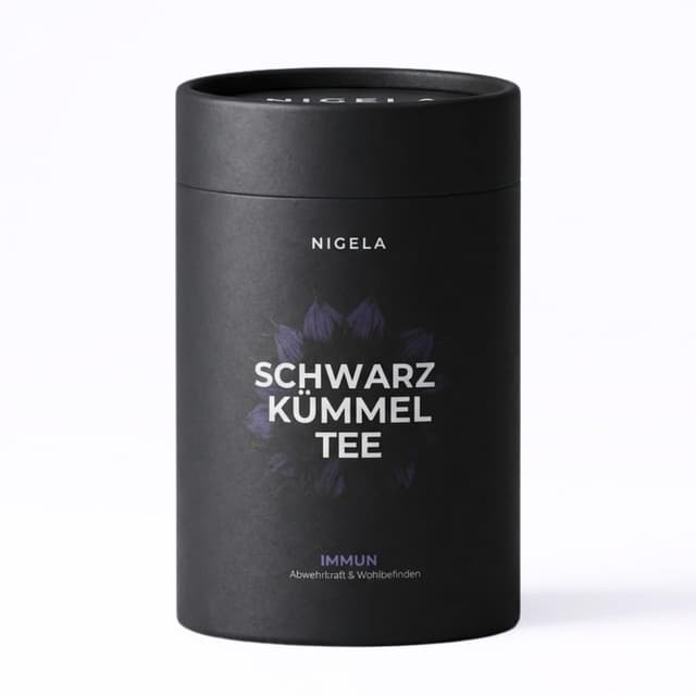 Detalle de Nigela Schwarzkümmel Tee „Immun“ – loser Winter-Kräutertee mit Schwarzkümmel, Thymian & Nelken (100 g)