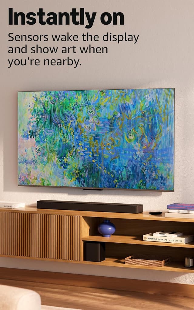 Detalle de Amazon Fire TV 50" Omni QLED Series (latest gen) 4K smart TV with Alexa hands-free