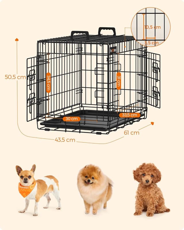 Thumbnail 3 de Feandrea PPD054B01 Cage pliable pour chien Taille XXXL 136 x 79 x 87 cm