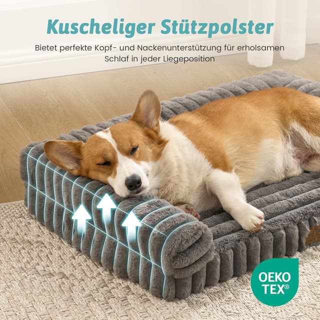 Detalle de COZY KISS Hundebett 90x68x15 cm Orthopädie
