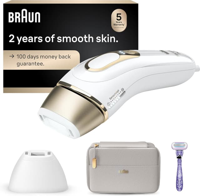 Detalle de Braun Silk Expert Pro5 IPL PL5157 long-lasting at-home laser hair removal device with Venus razor