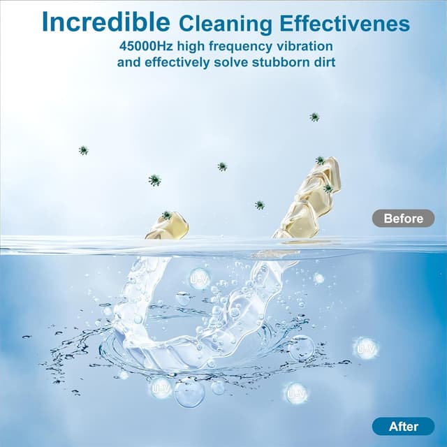 Detalle 2 de HYCHIKA Ultrasonic Retainer Cleaner 45kHz