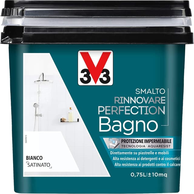 Thumbnail 4 de V33 Smalto Rinnovare Bagno Grigio Tortora 0,75 L