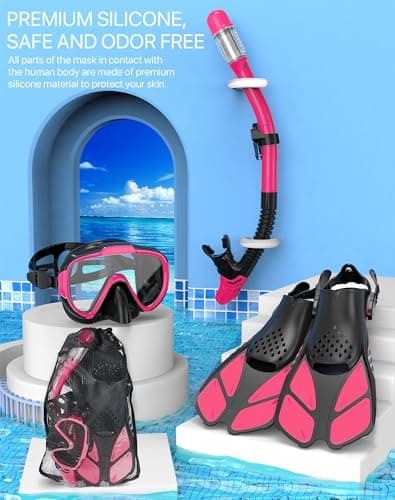 Thumbnail 4 de Ubekezele 4-in-1 Snorkel Set with Panoramic Mask 🤿