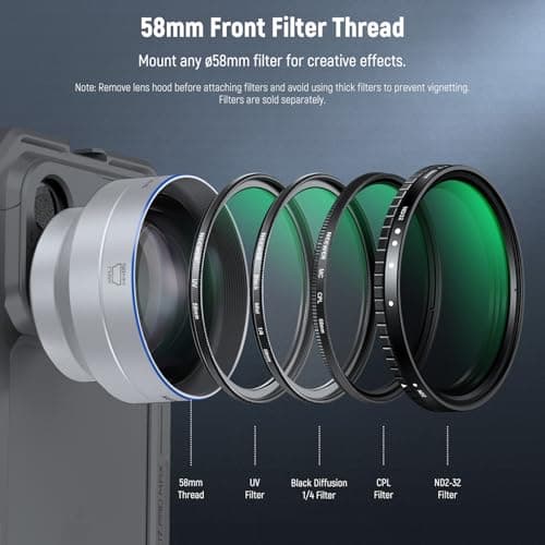 Thumbnail 4 de Téléobjectif NEEWER HD 65 mm avec pare-soleil ⚙