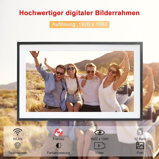 Detalle 2 de Frameo Digitaler Bilderrahmen 15,6 Zoll 32 GB