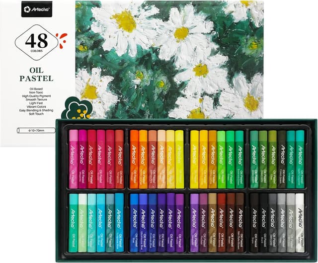 Imagen de Artecho Oil Pastels Set 48 colours 🎨 en OfertitasTOP